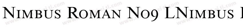 Nimbus Roman No9 LNimbus Roman No9字体转换